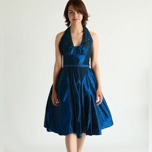 Antique/Vintage  Loma Leads‎ 50's Prom Dress -- S